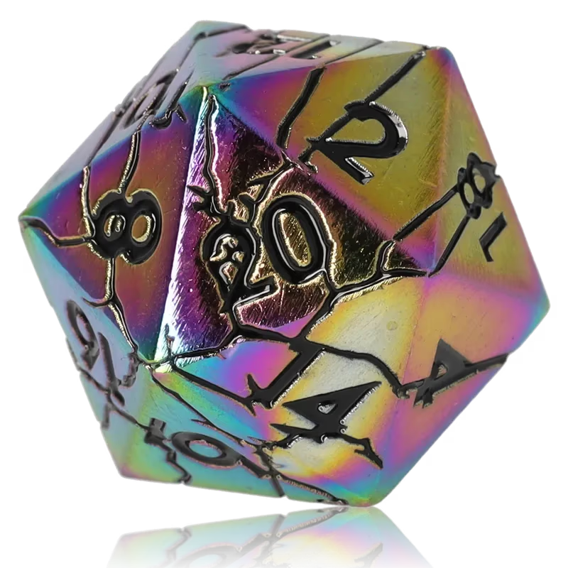 Prismshock Metal RPG Dice Set