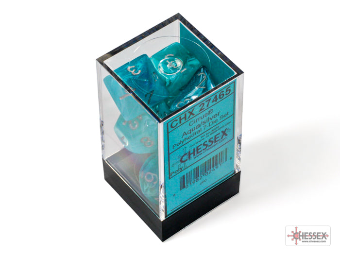 Cirrus® Polyhedral Aqua/silver 7-Die Set