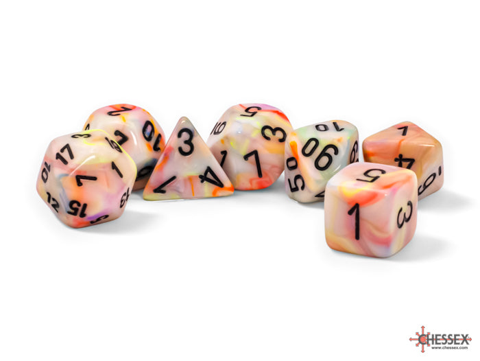 Festive® Mega-hedral™ Circus™/black 7-Die set