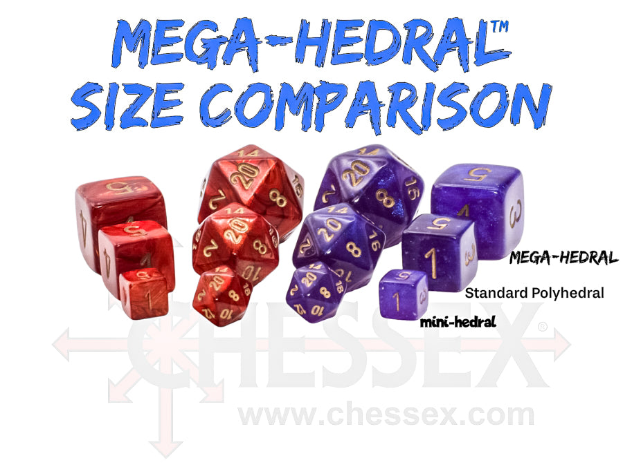 Festive® Mega-hedral™ Circus™/black 7-Die set