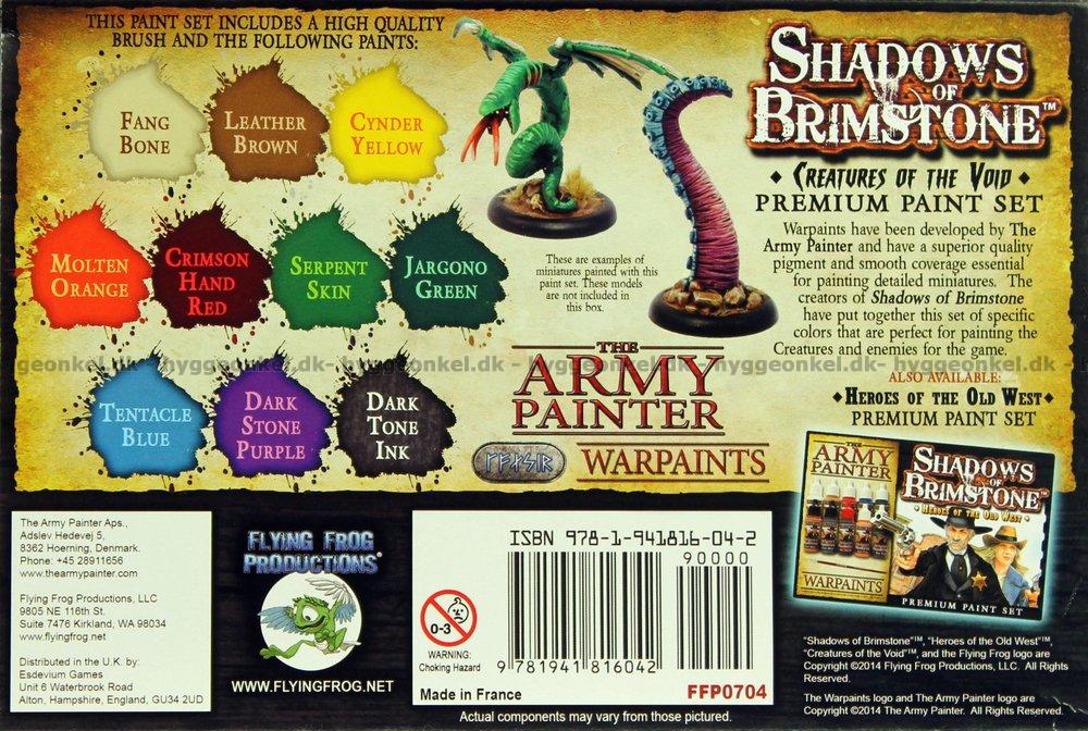 Shadows of Brimstone Creatures of the Void Paint Set
