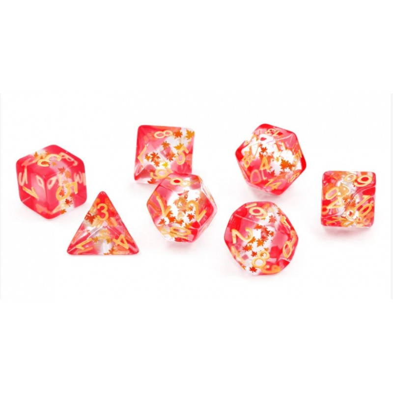 Dice Set - Maple Leaf (8 dice)