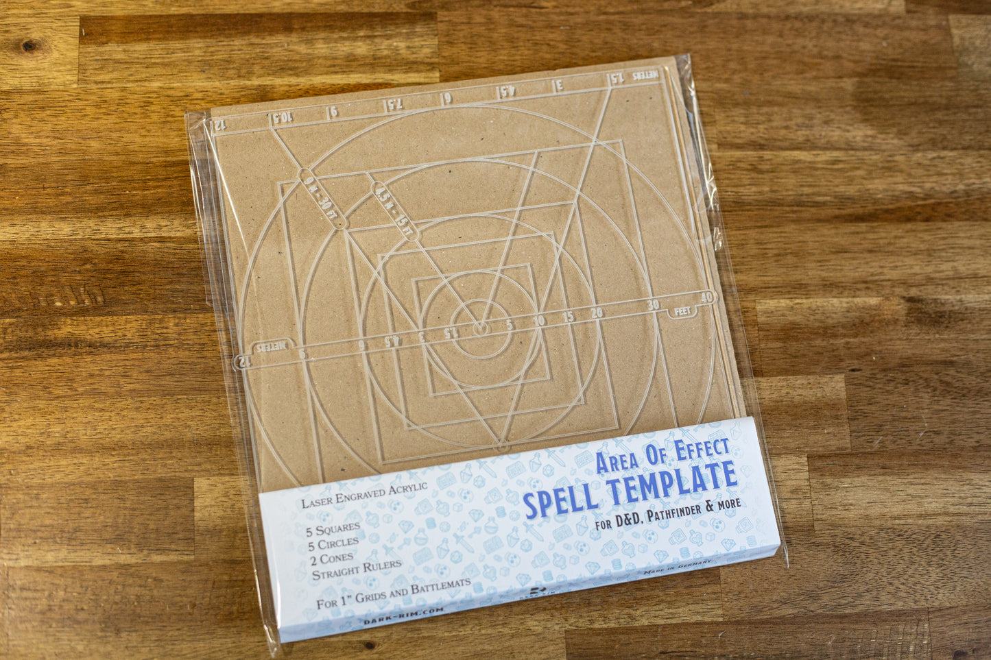 Acrylic AoE Spell Template