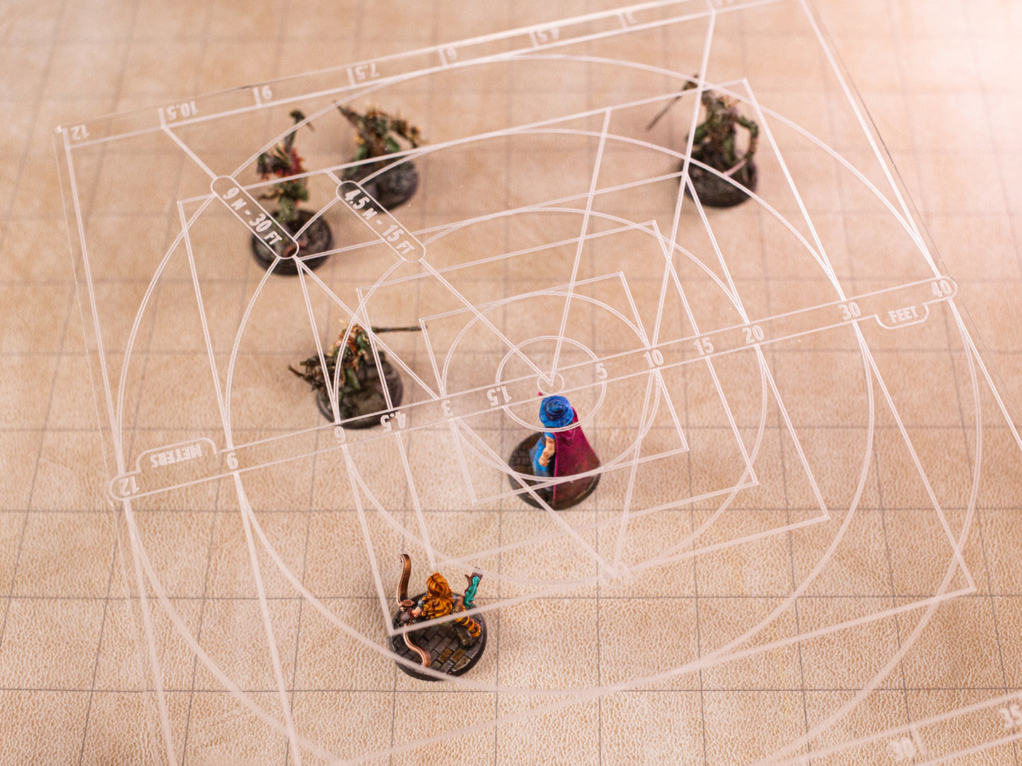 Acrylic AoE Spell Template