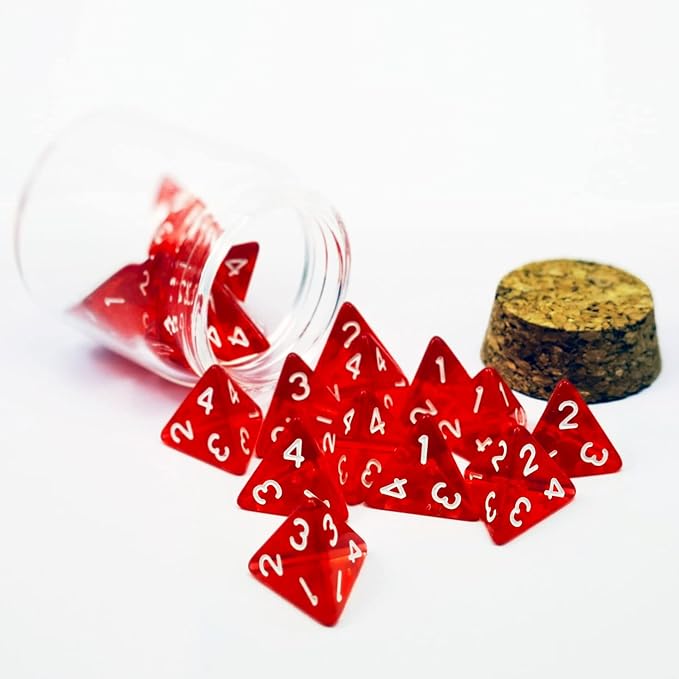 D4 Dice 20pcs Healing Potion Bottle