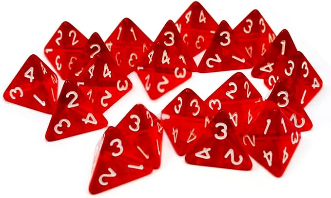 D4 Dice 20pcs Healing Potion Bottle