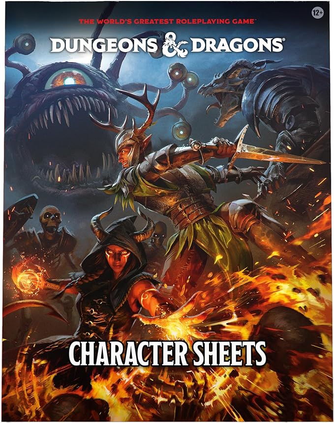 Dungeons & Dragons RPG Character Sheets 2024