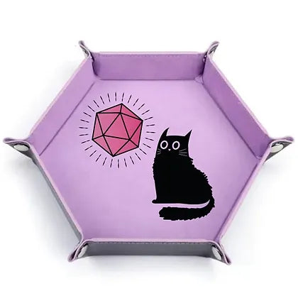 Dice Tray Pink Cat