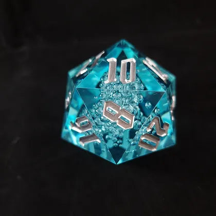 Giant acrylic D20 (55 mm) -Blue