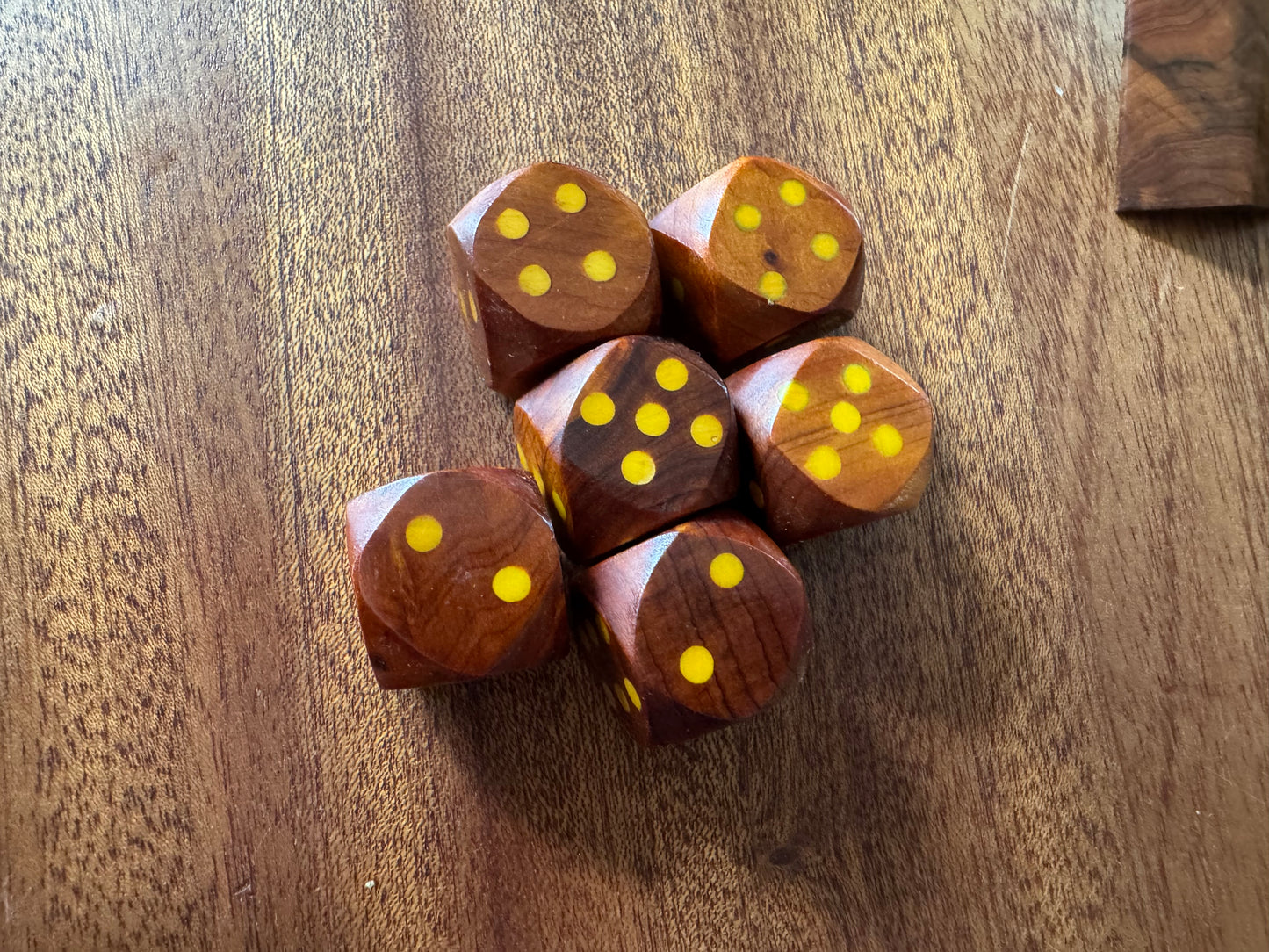 Wooden D6 set (with wood box)