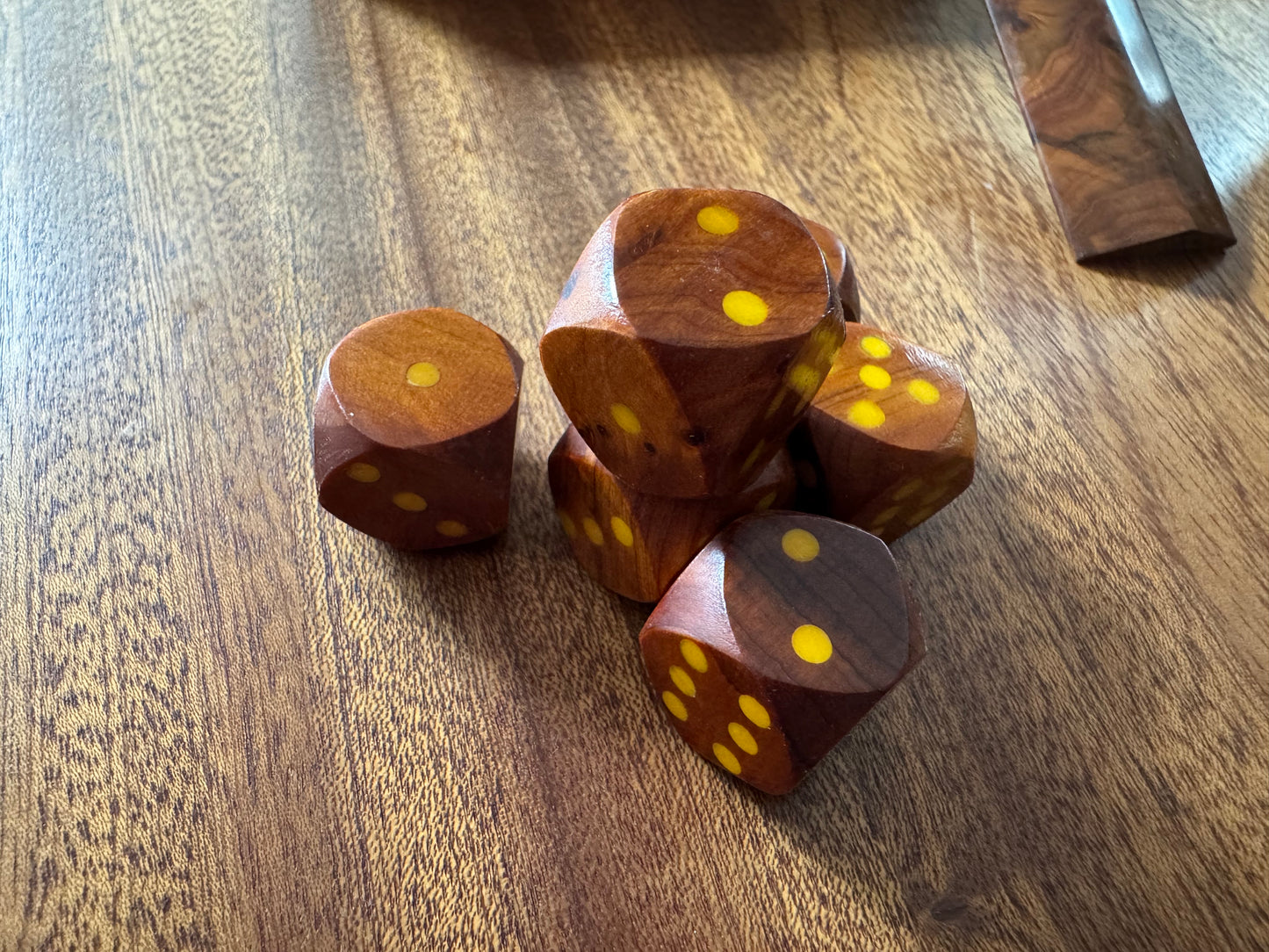 Wooden D6 set (with wood box)