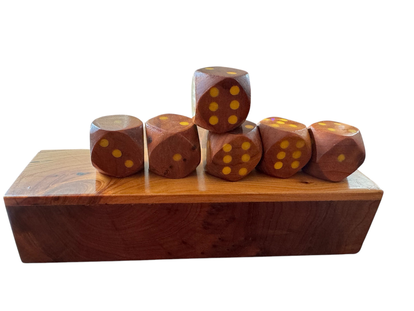 Wooden D6 set (with wood box)