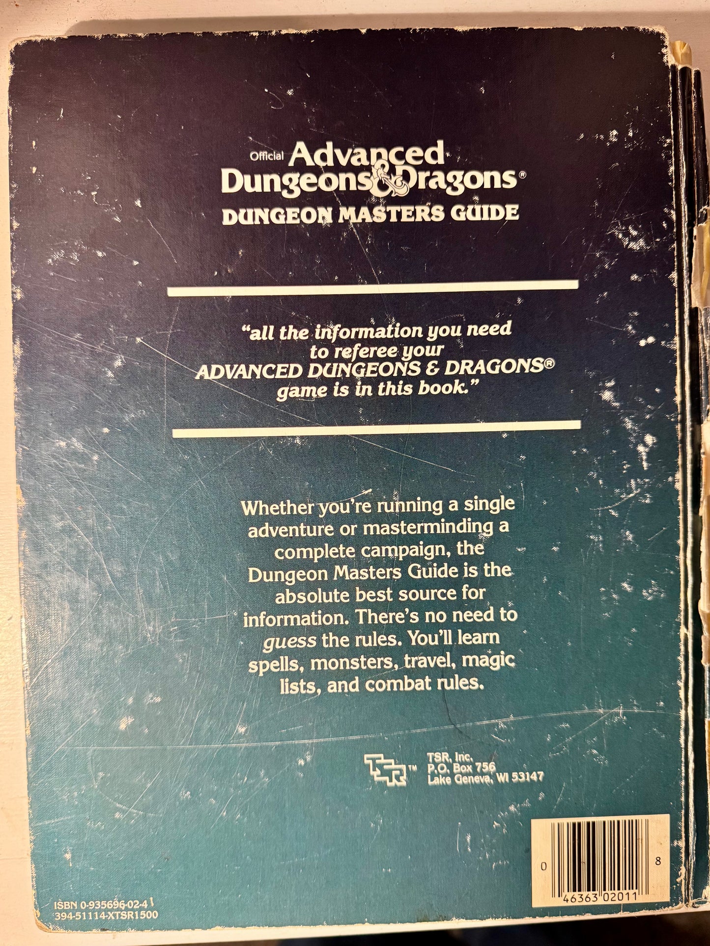 Official Advanced Dungeons and Dragons Dungeon Masters Guide (1st Edition) 1979