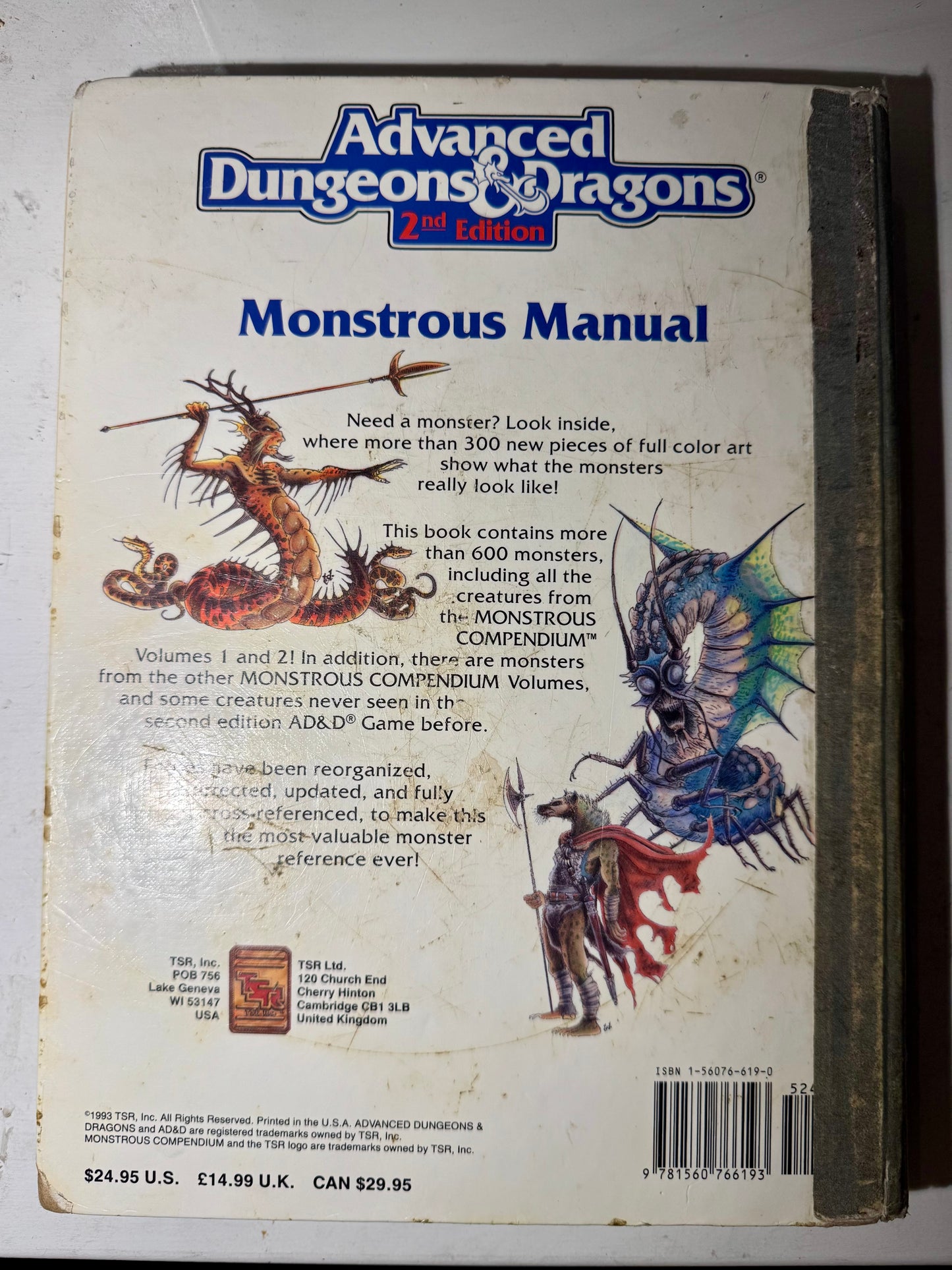 Advanced Dungeons & Dragons Monstrous Manual (2nd Edition) 1993