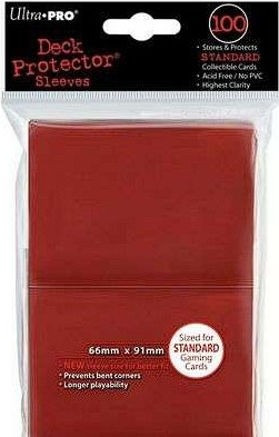 Standard Sleeves Red (100)