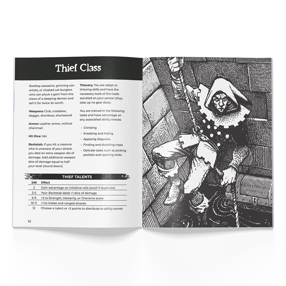 Shadowdark RPG Player Quickstart Zine