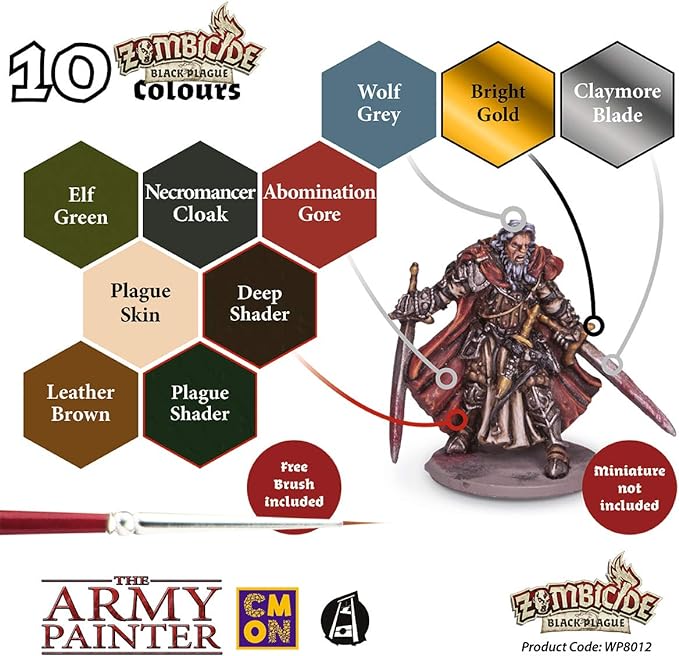 Warpaints Zombicide Black Plague Paint Set