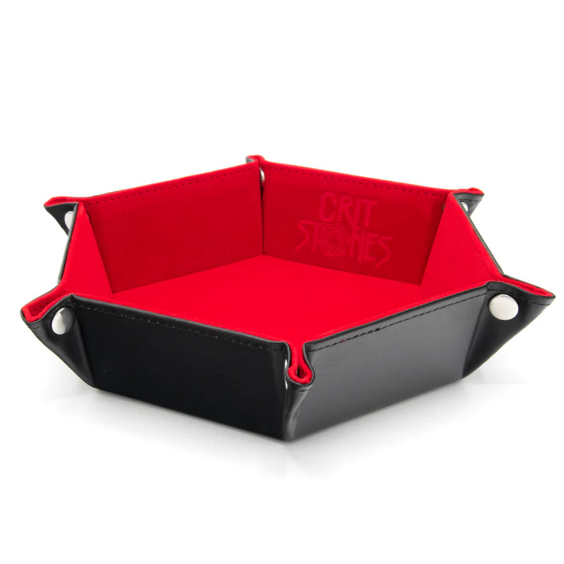 CritStones Foldable Dice Tray - Red