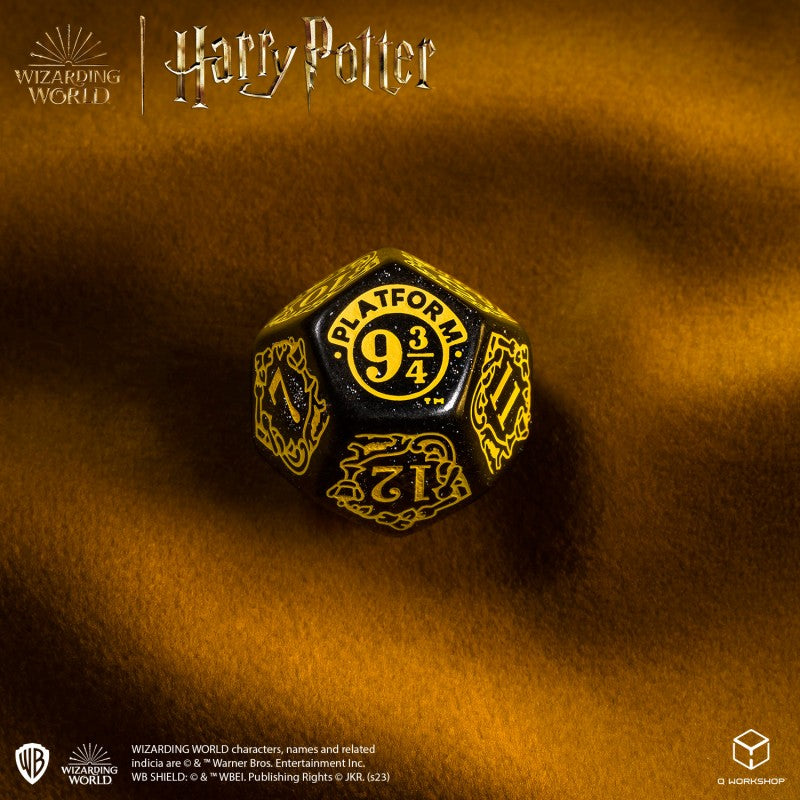 Harry Potter. Hufflepuff Modern Dice Set - Black