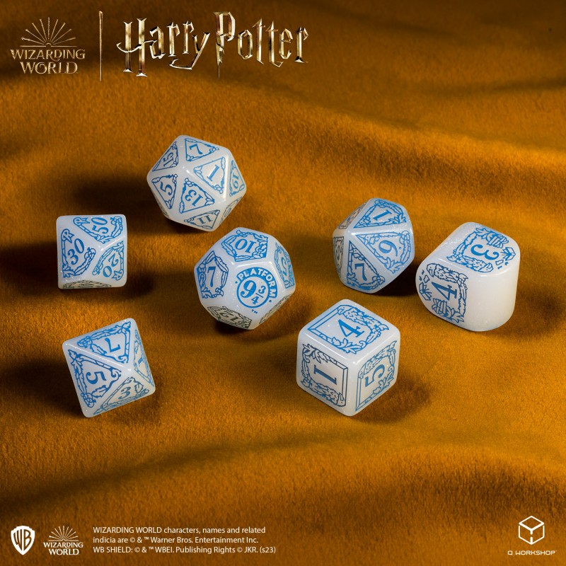 Harry Potter. Ravenclaw Modern Dice Set - White