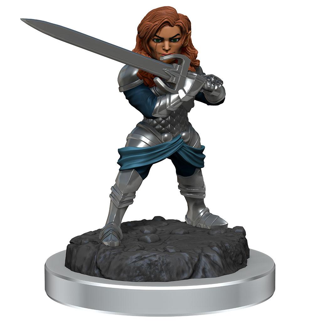 Critical Role Unpainted Miniatures: Human Wizard Female & Halfling Holy Warrior Female Assortment (2)