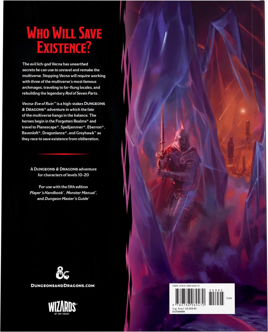 Dungeons & Dragons RPG Adventure Vecna: Eve of Ruin.