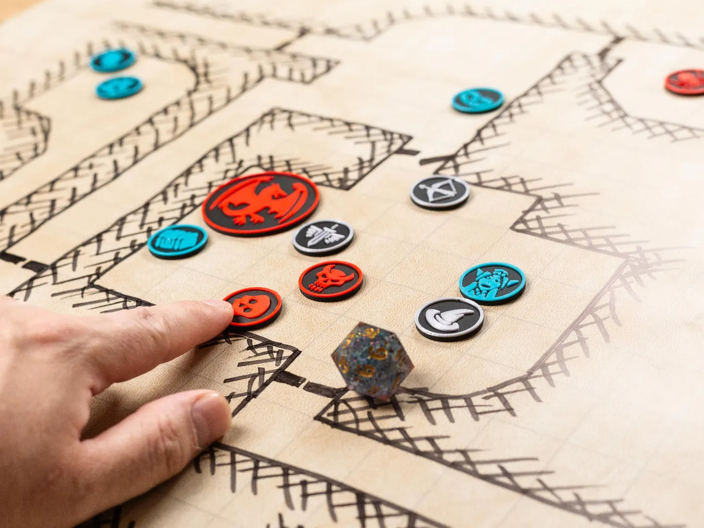 Tokens Set. 47–73 pcs, 1 inch. Bag Included