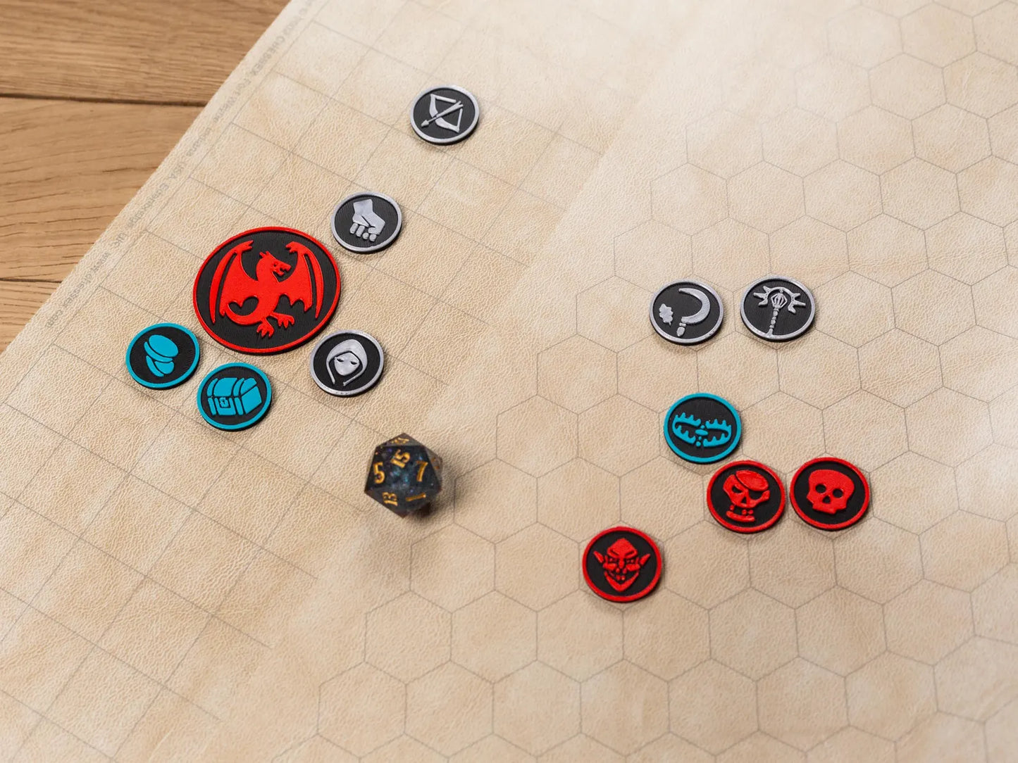 Tokens Set. 47–73 pcs, 1 inch. Bag Included