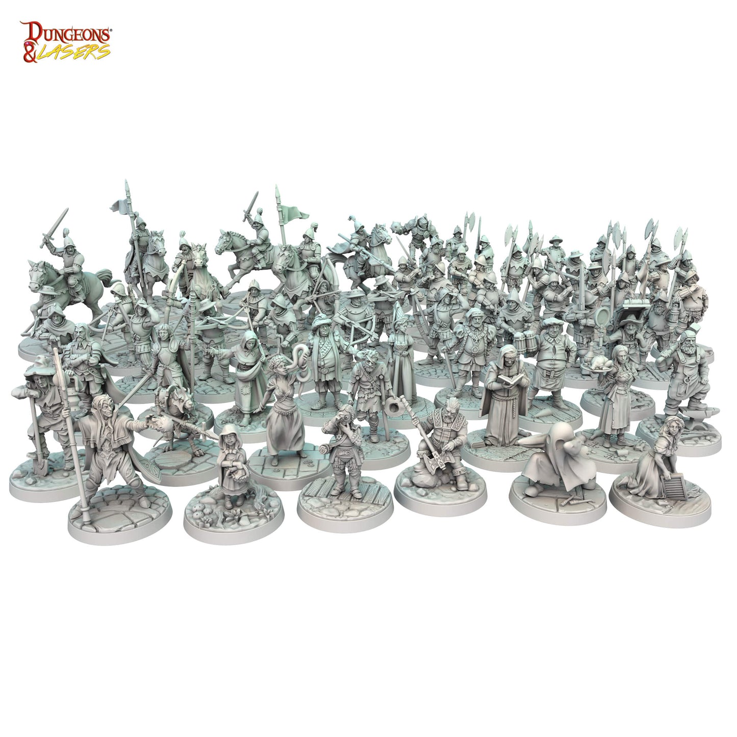 Dungeons & Lasers: Townsfolk Miniature Pack