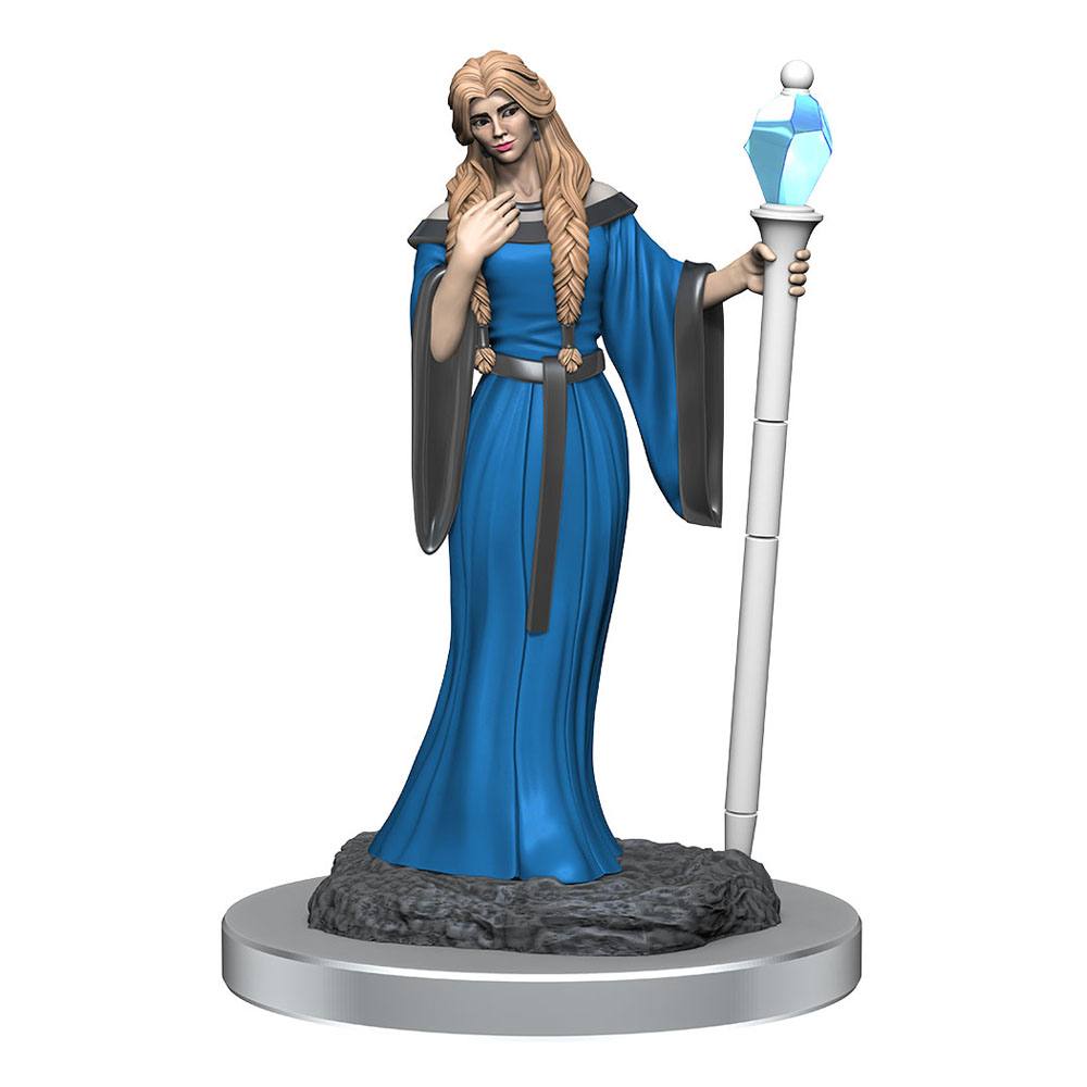 Critical Role Unpainted Miniatures: Human Wizard Female & Halfling Holy Warrior Female Assortment (2)
