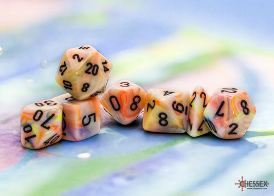 Festive® Mega-hedral™ Circus™/black 7-Die set