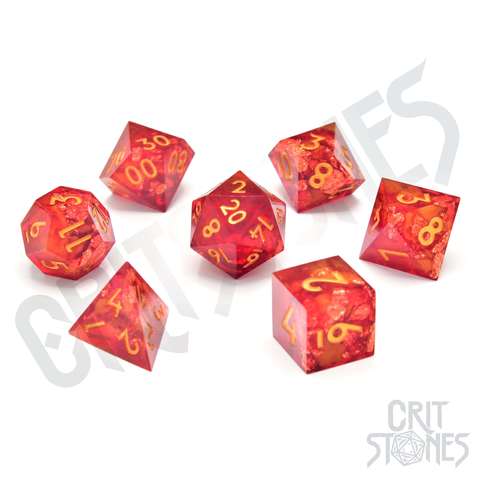 Dragonheart Sharp Edge Resin RPG Dice Set