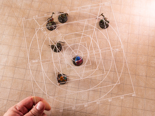 Acrylic AoE Spell Template