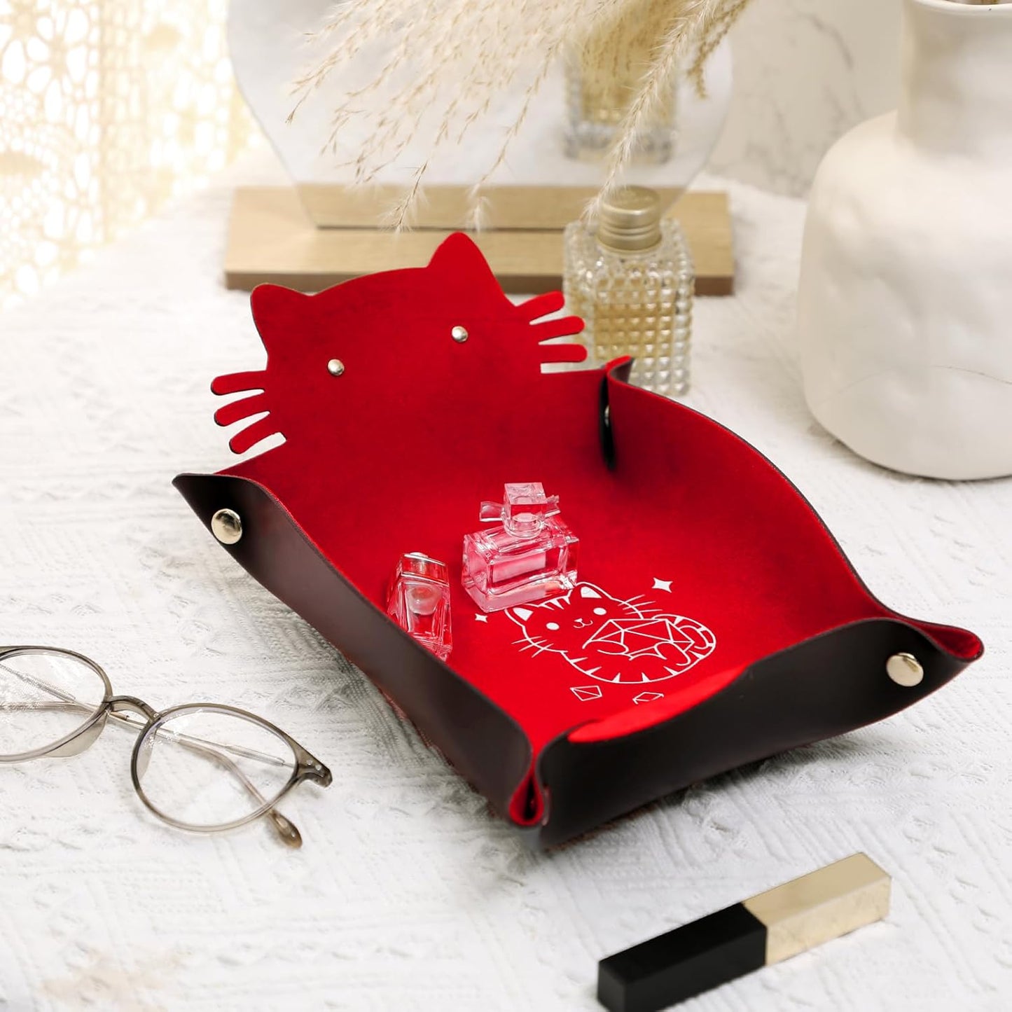 Red Cat Dice Tray