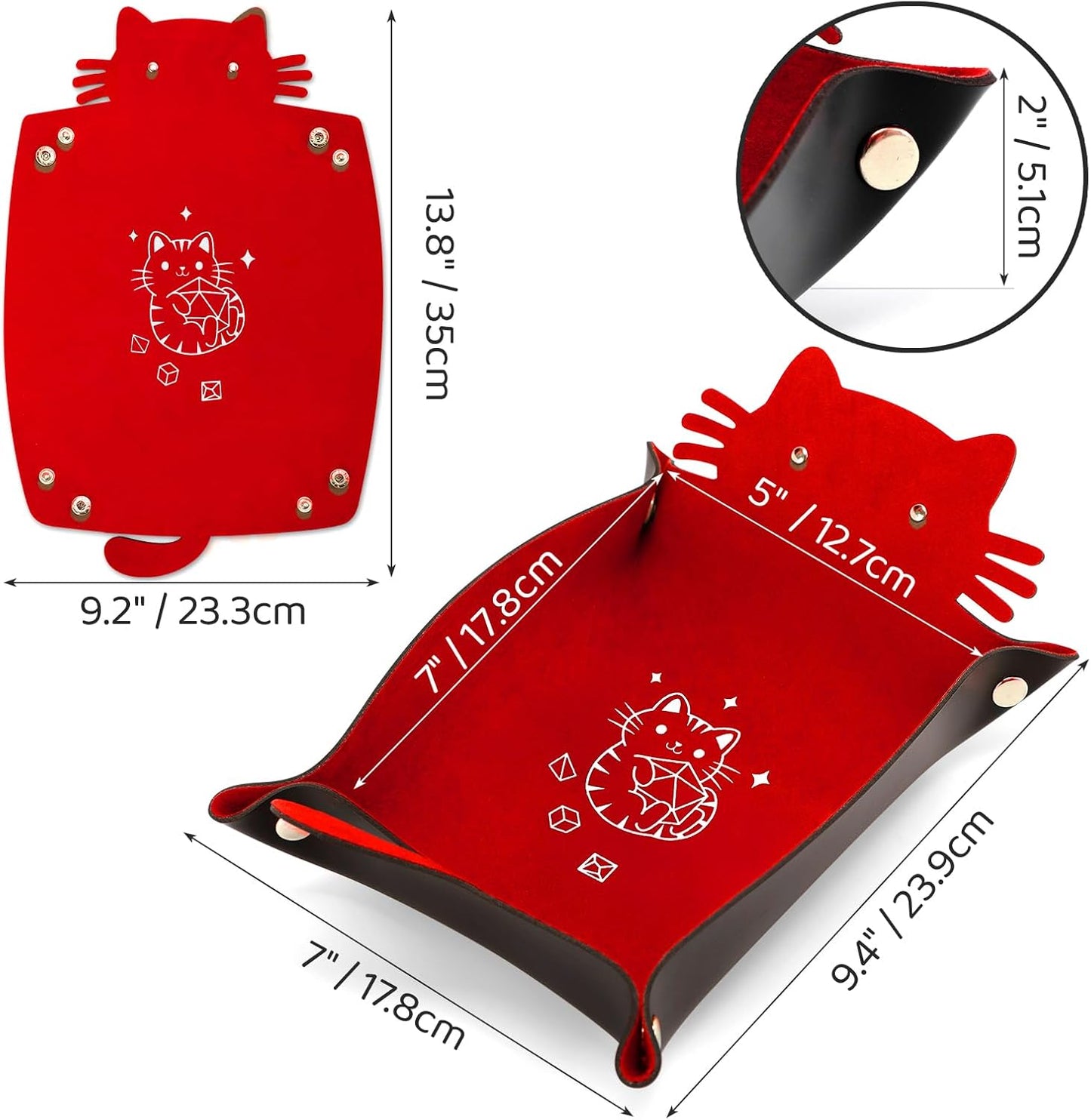 Red Cat Dice Tray
