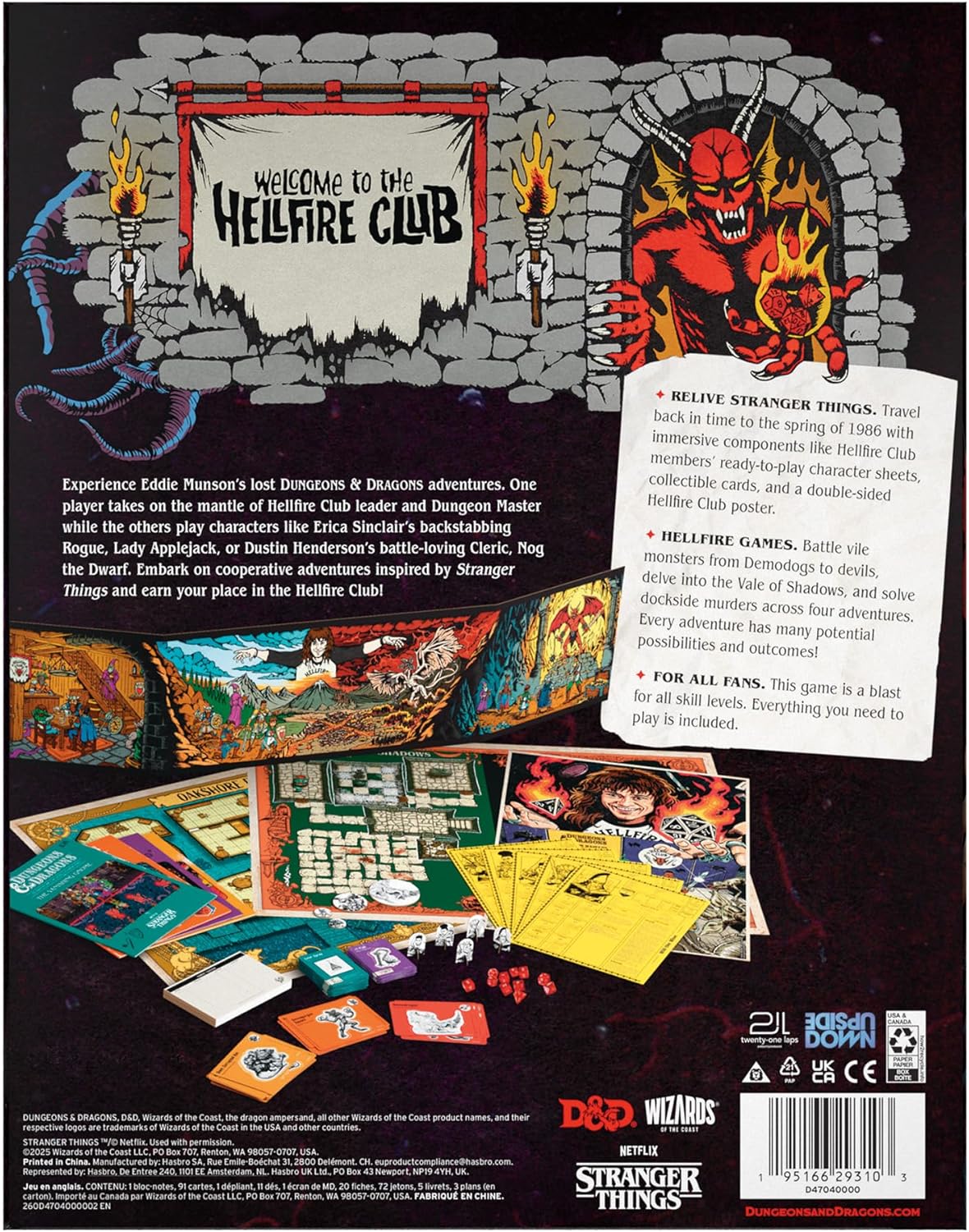 Dungeons & Dragons Stranger Things: Welcome to The Hellfire Club Starter Set