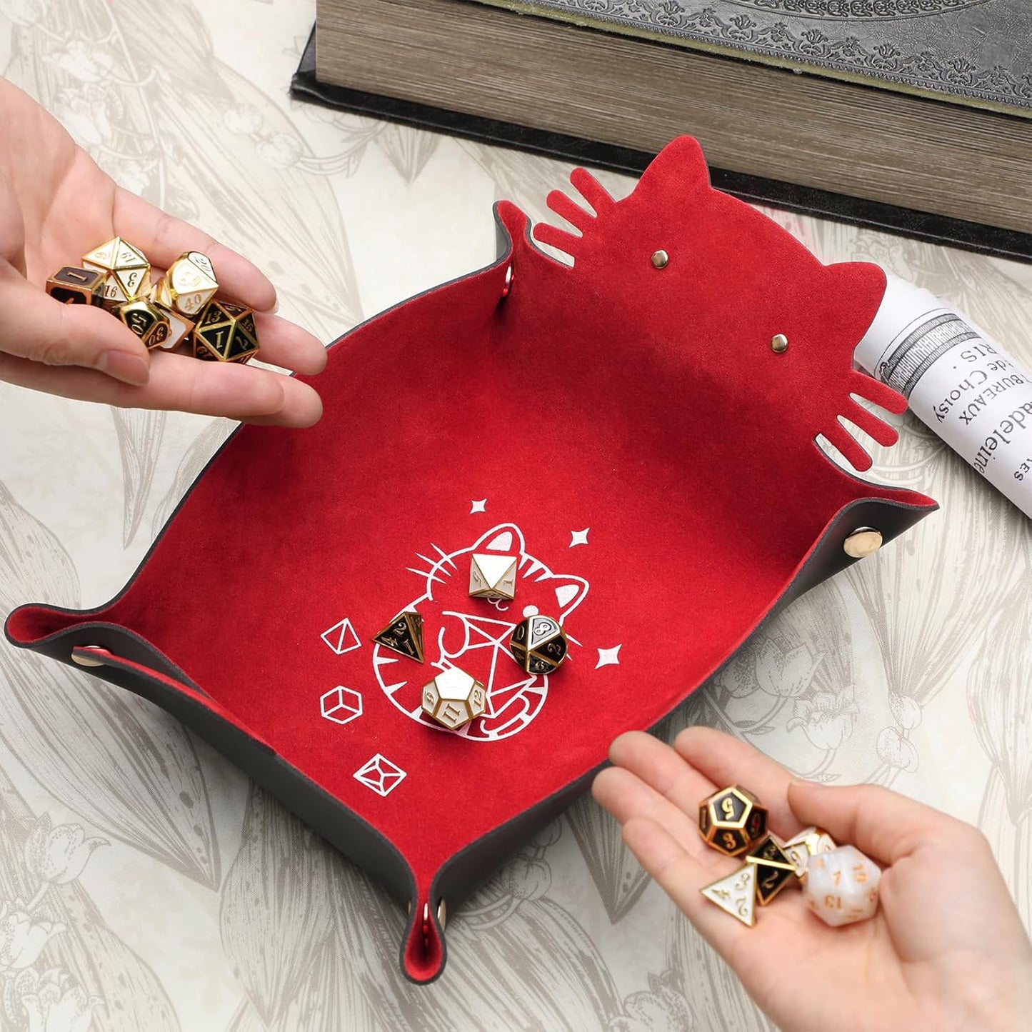 Red Cat Dice Tray