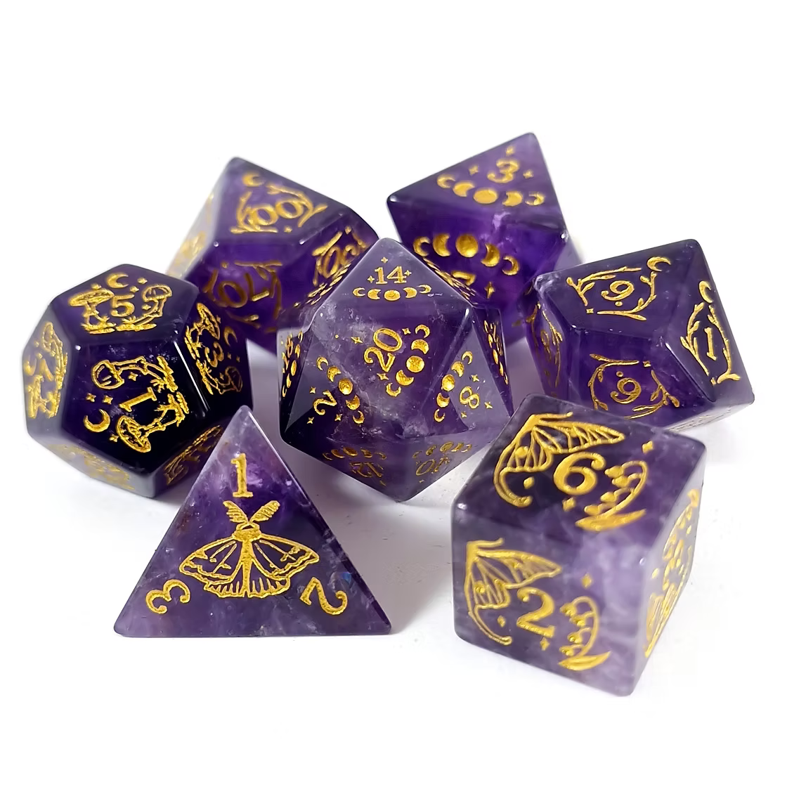 Disas Heart. Amethyst Dice