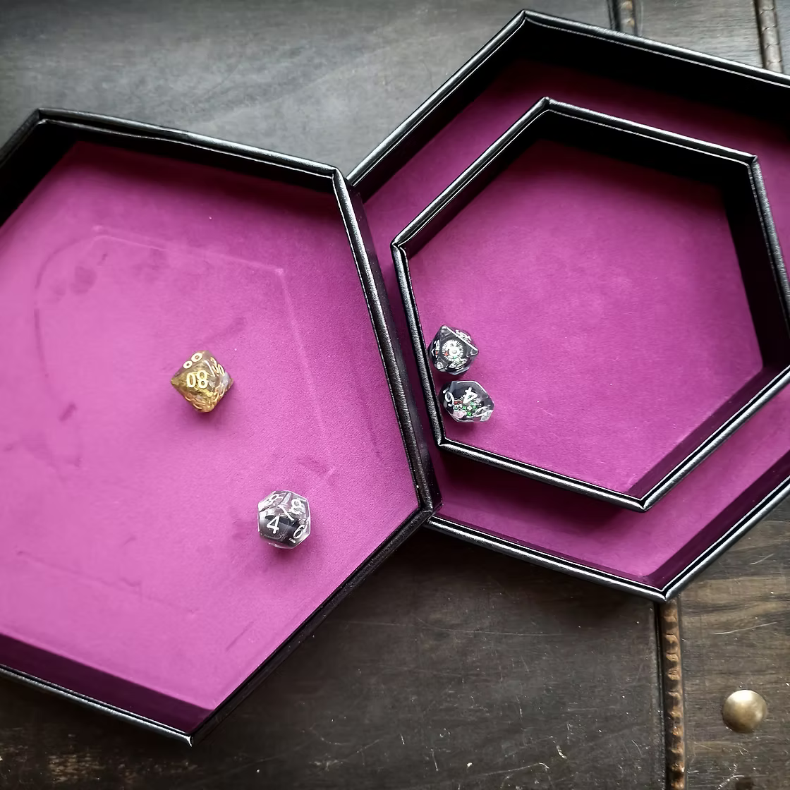 Cauldron Dice Tray With Lid - Violet