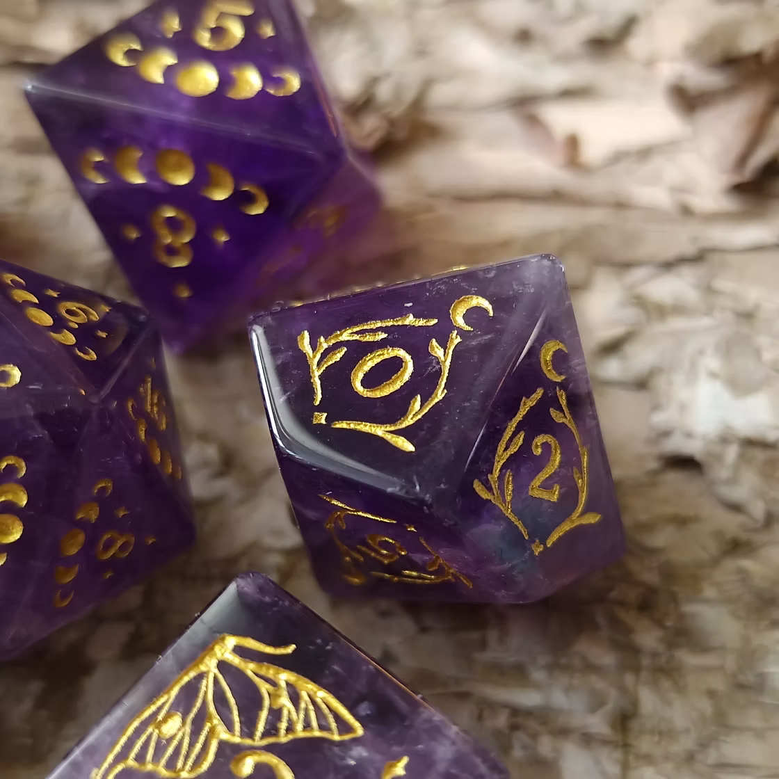 Disas Heart. Amethyst Dice