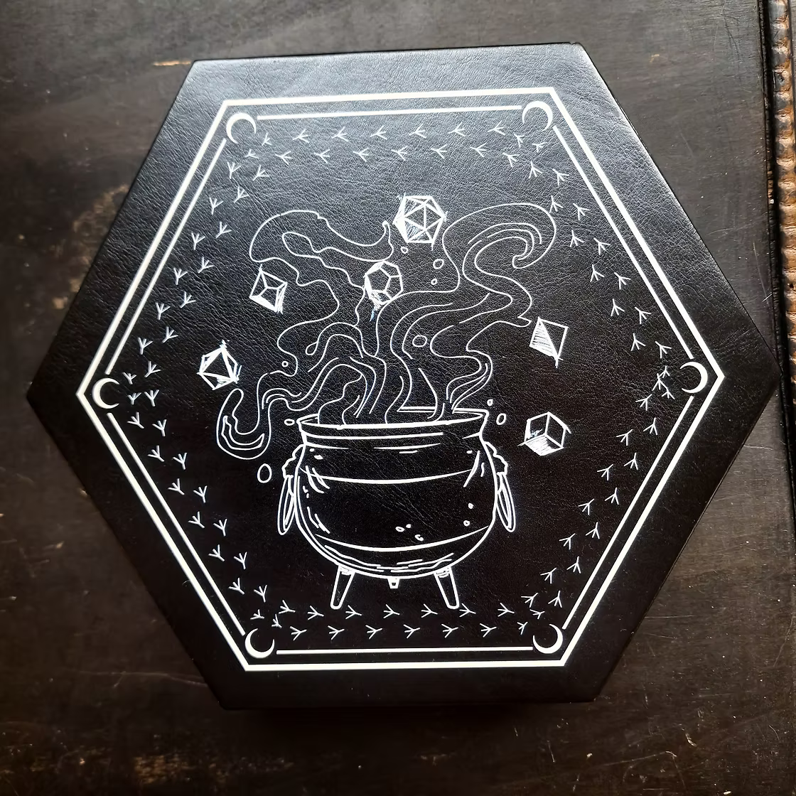 Cauldron Dice Tray With Lid - Violet