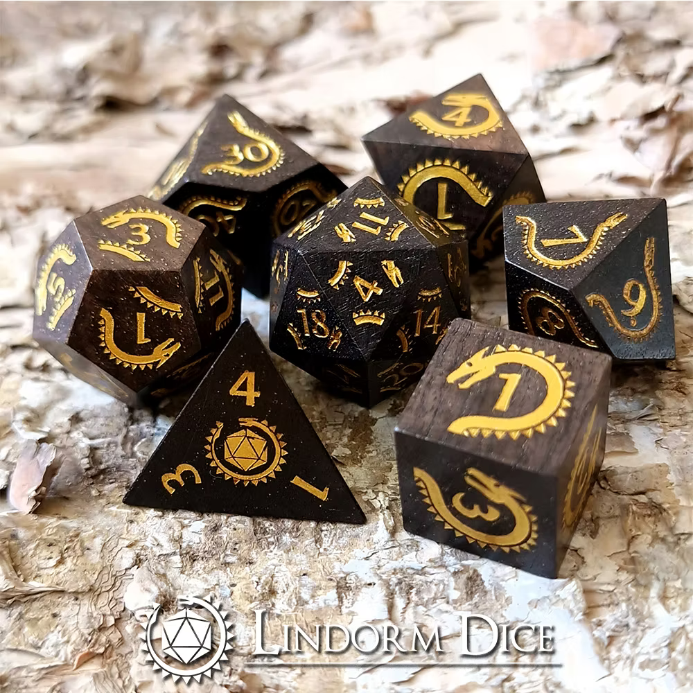Protectors Calling. African Black Wood Dice