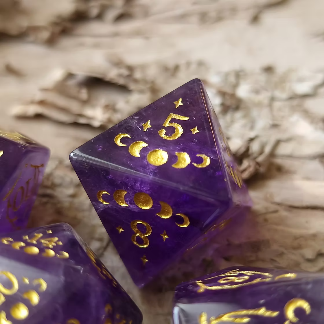 Disas Heart. Amethyst Dice