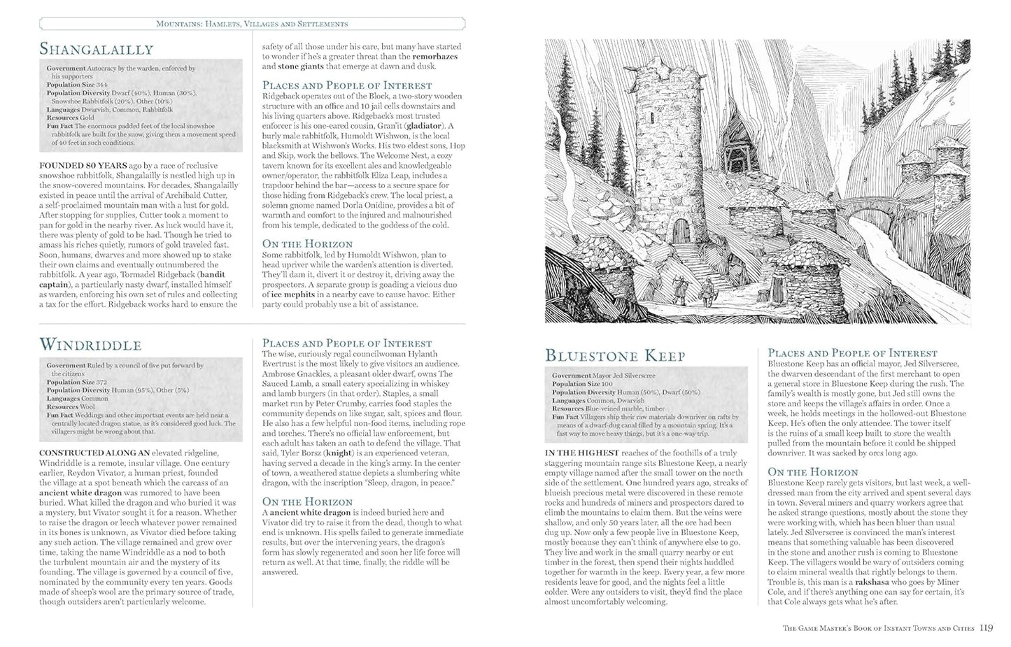 The Game Master's Book of Instant Towns and Cities: 160+ Unique Villages, Towns, Settlements and Cities