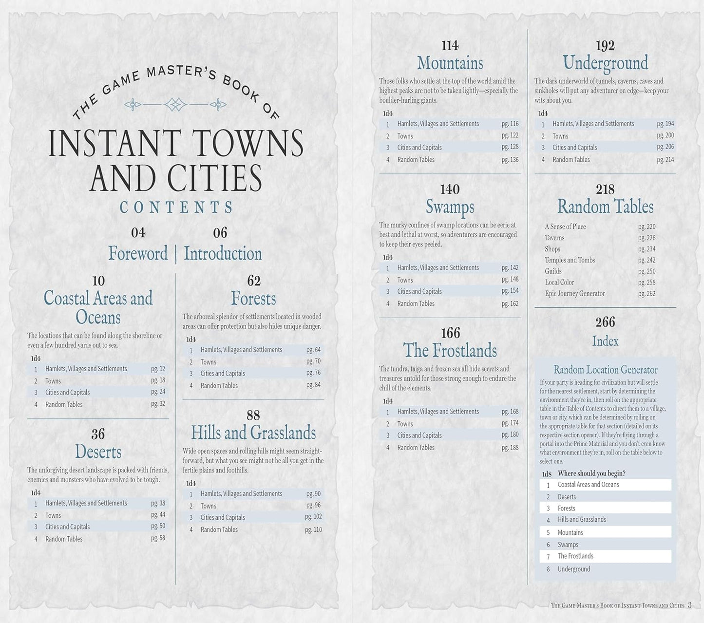 The Game Master's Book of Instant Towns and Cities: 160+ Unique Villages, Towns, Settlements and Cities