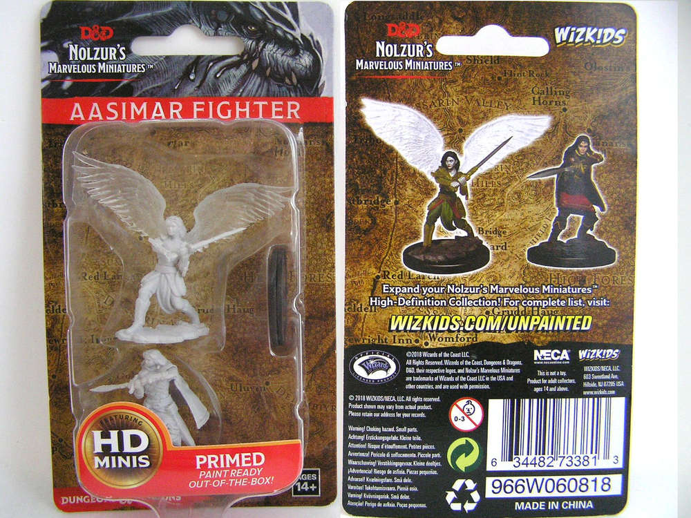 D&D Nolzur's Marvelous Miniatures: Female Aasimar Fighter