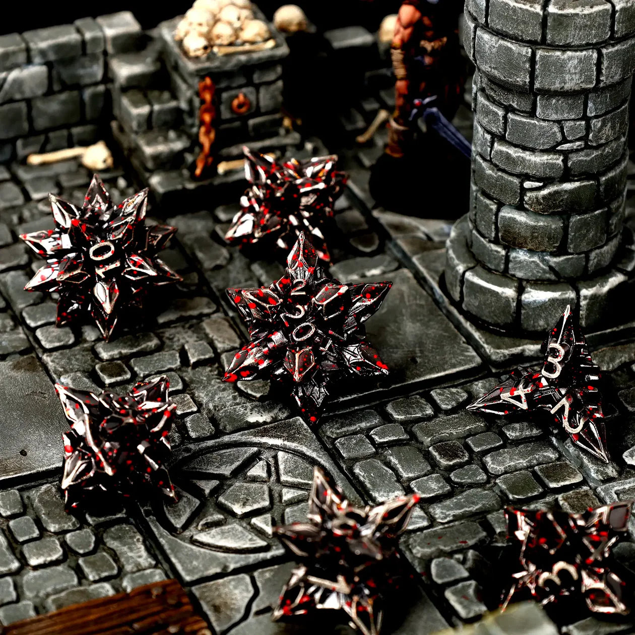 Brutal Bane Metal RPG Dice Set