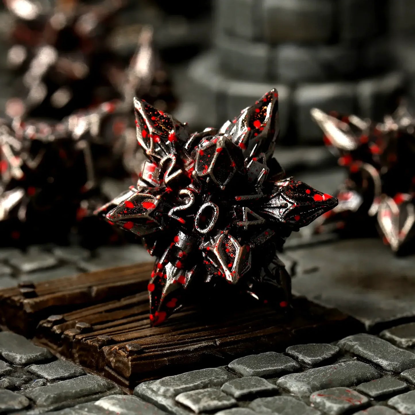Brutal Bane Metal RPG Dice Set