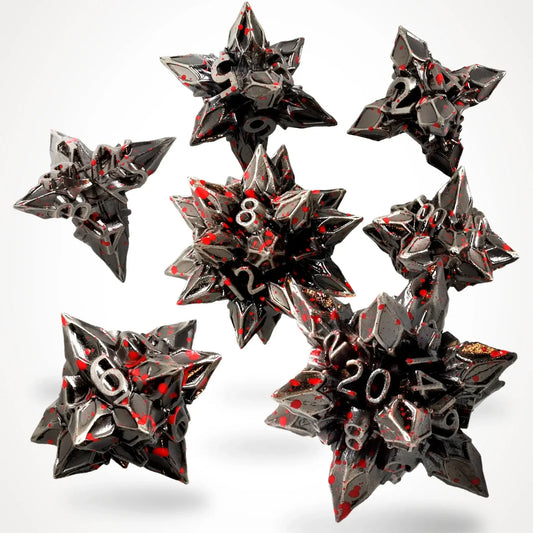 Brutal Bane Metal RPG Dice Set