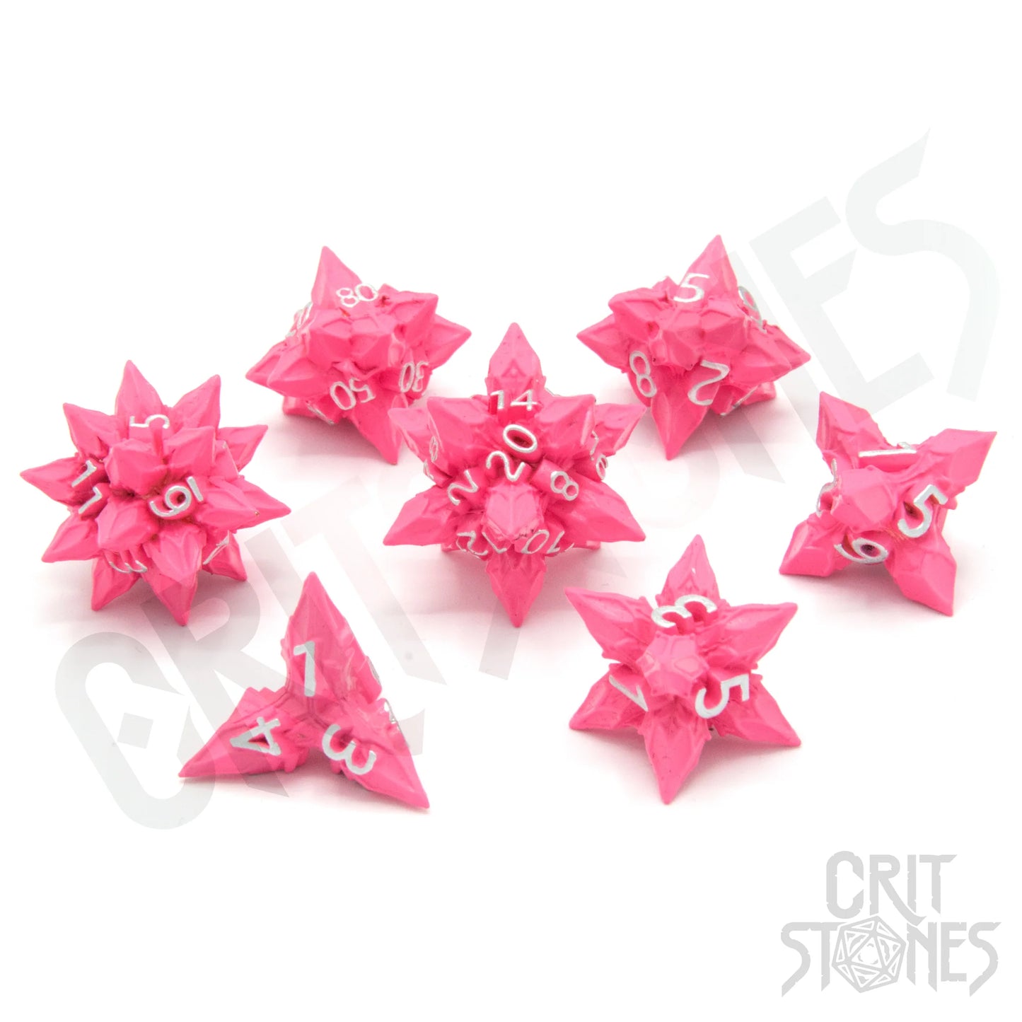 Blossom Bane Metal RPG Dice Set